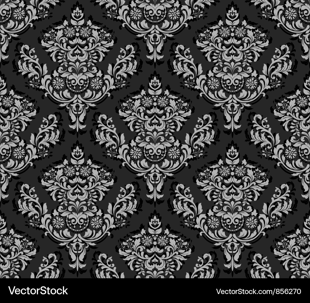 Damask seamless background Vector Image