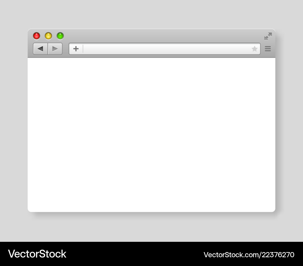 Design internet browser template Design internet browser template vector image