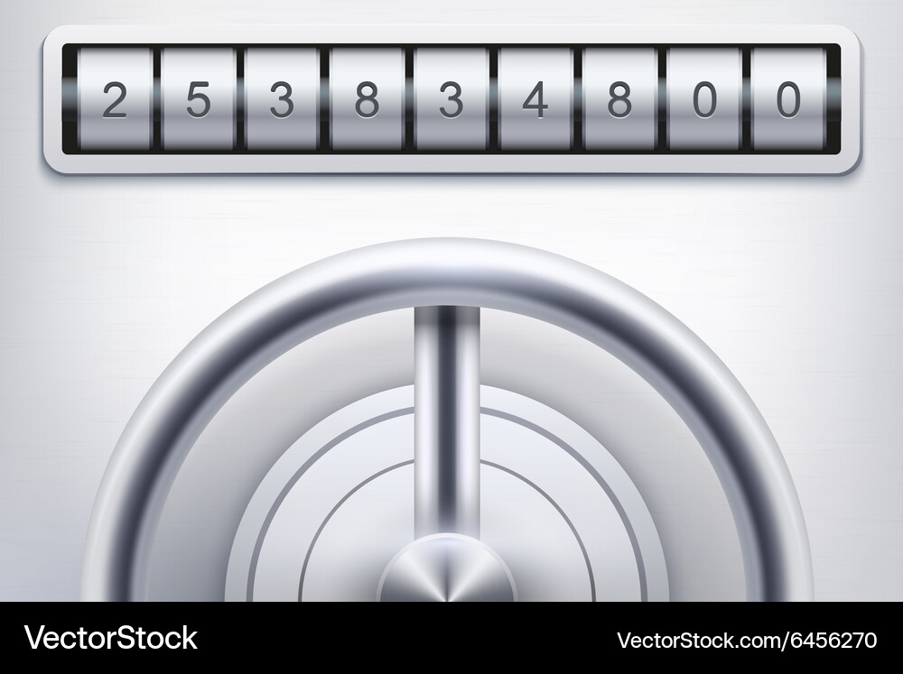 Hintergrund mit sicheren und vielen Schlüsselcode Vektorbild