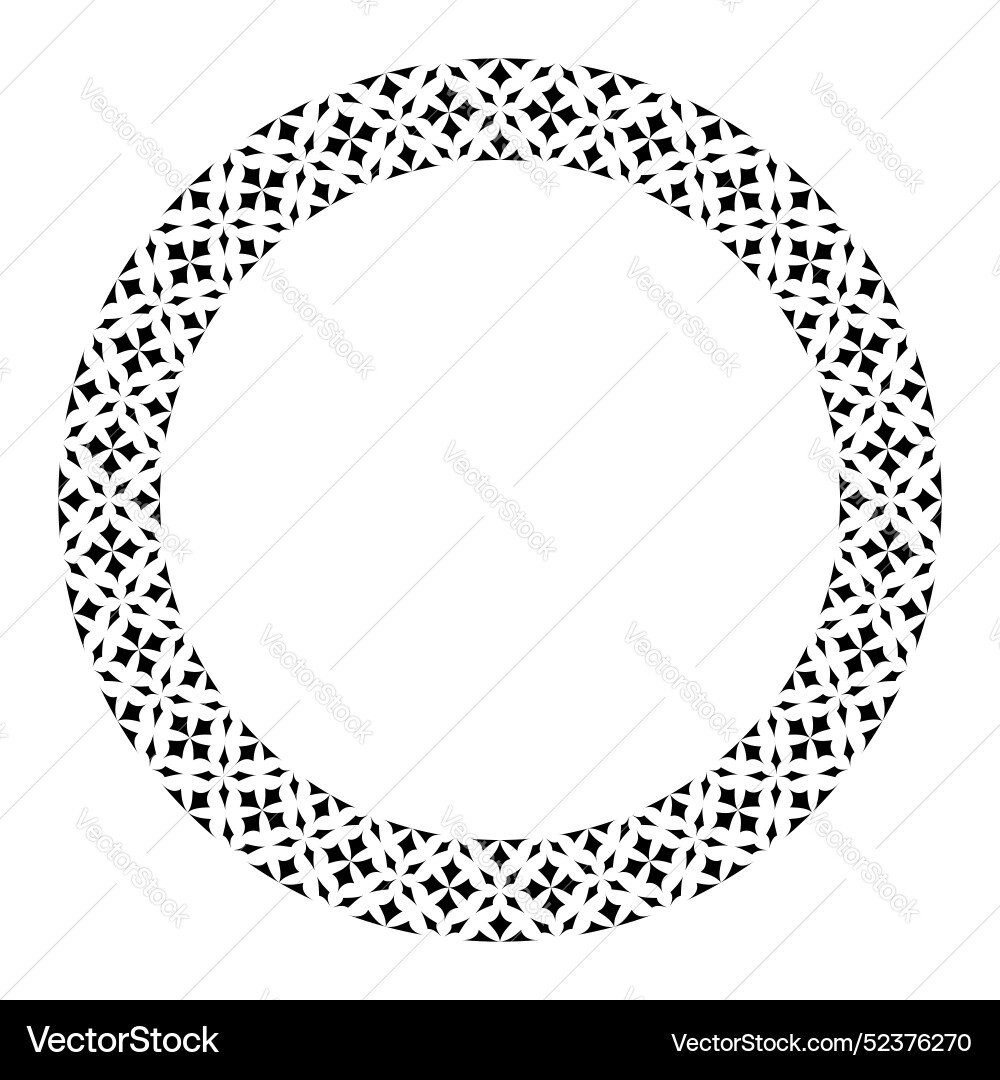 Radial pattern for circle frame vector image