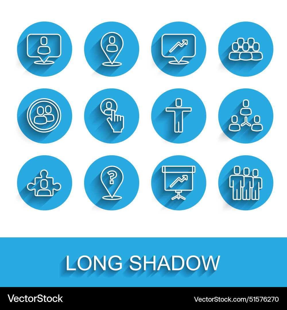 Set line project team base question mark head Set line project team base question mark head Vector Image