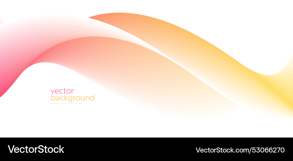 Smooth flow of wavy shape with gradient abstract Vector Image