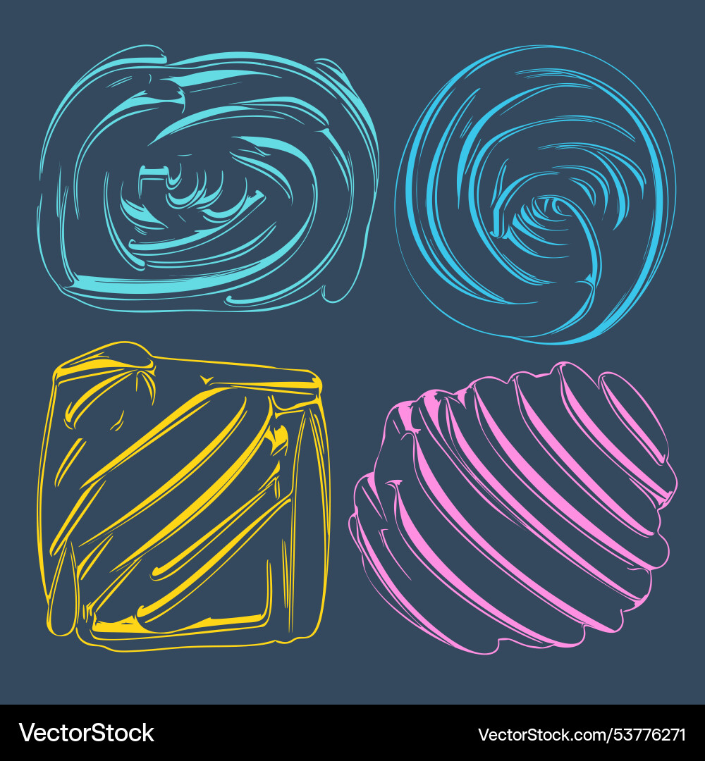 A set of elements for design backgrounds waiting A set of elements for design backgrounds waiting vector image