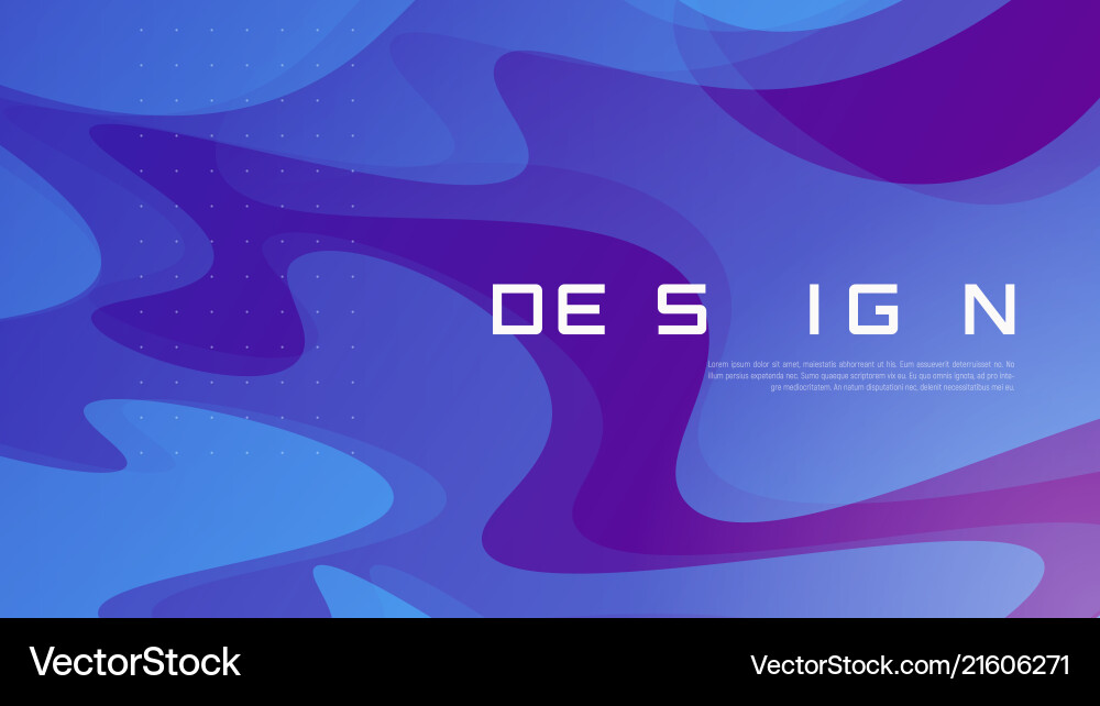 Abstract gradient geometric design colorful wavy Vector Image
