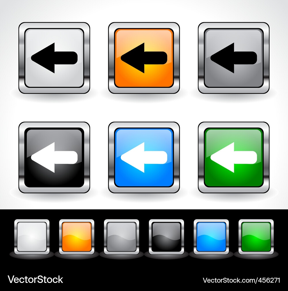 Web design buttons Vector Image