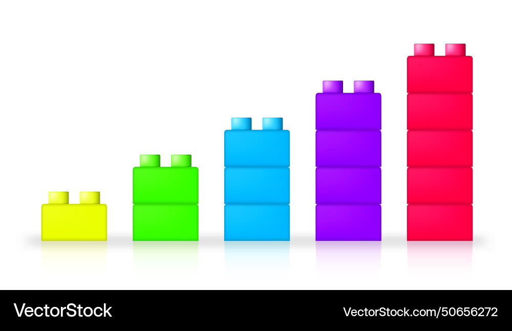 3D-Diagramm oder -Diagramm mit Spielsteinen 3D-Diagramm oder -Diagramm mit Spielsteinen vektorbild