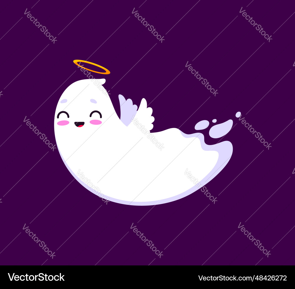 Cartoon halloween kawaii Geisterzeichen Engel Cartoon halloween kawaii Geisterzeichen Engel vektorbild