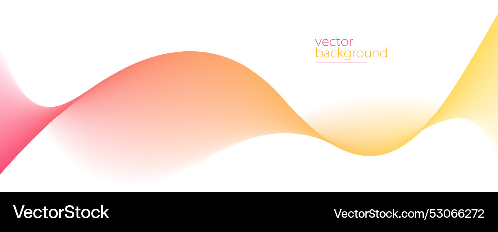 Curve shape flow abstract background in red vector image