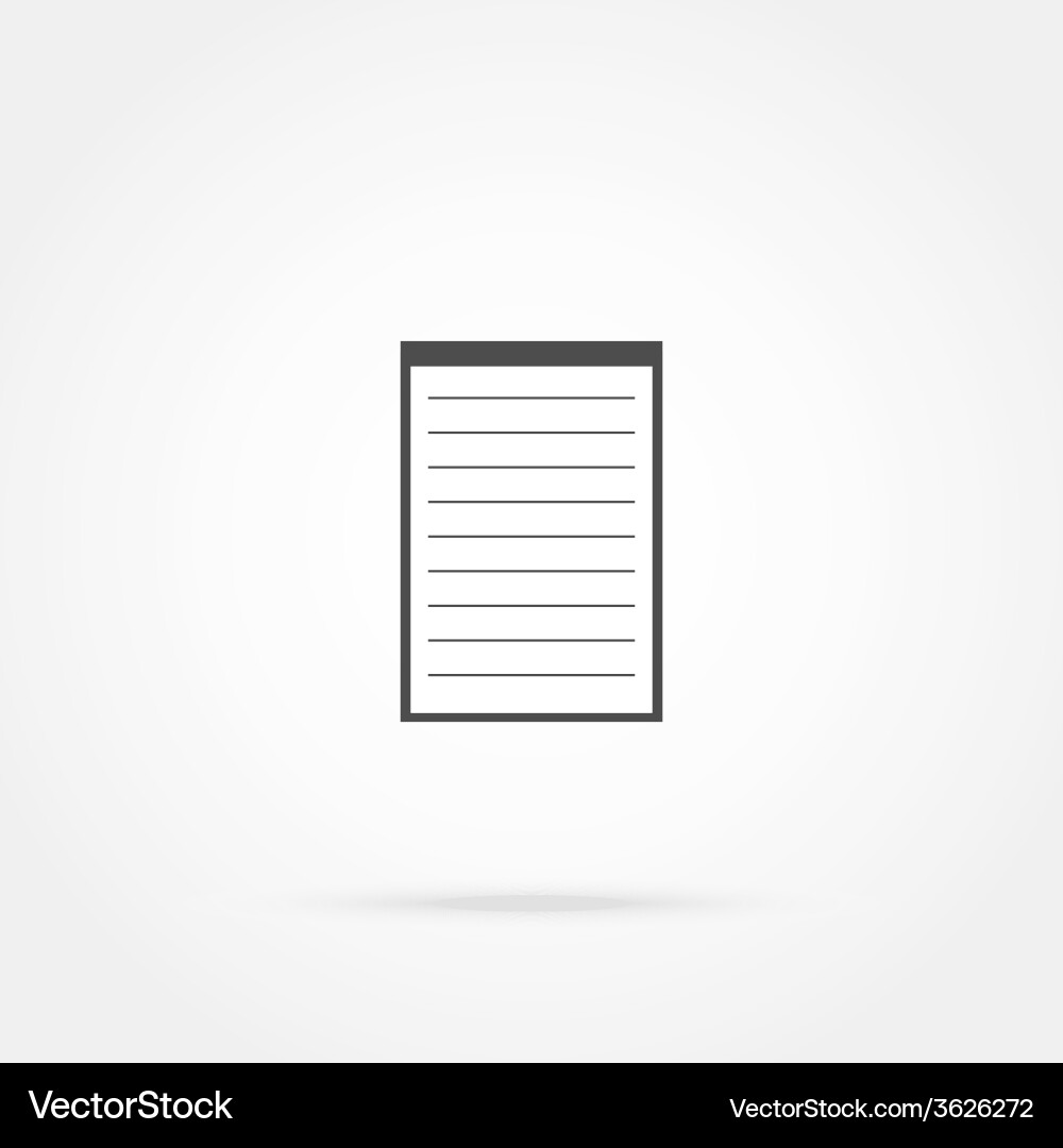 Notebook Icon vector image