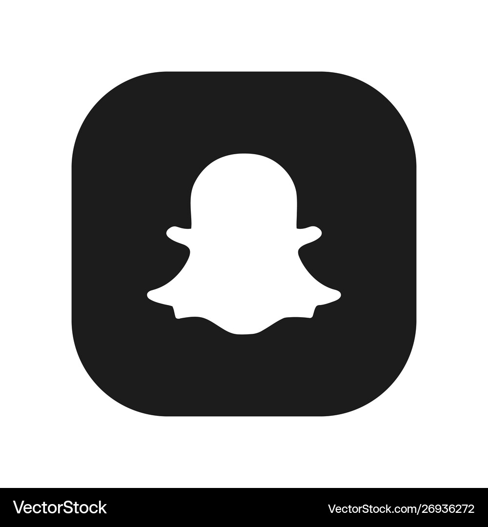 Snapchat Logo Icon (26936272) – Royalty-Free Vector | VectorStock, image size:1000x1080