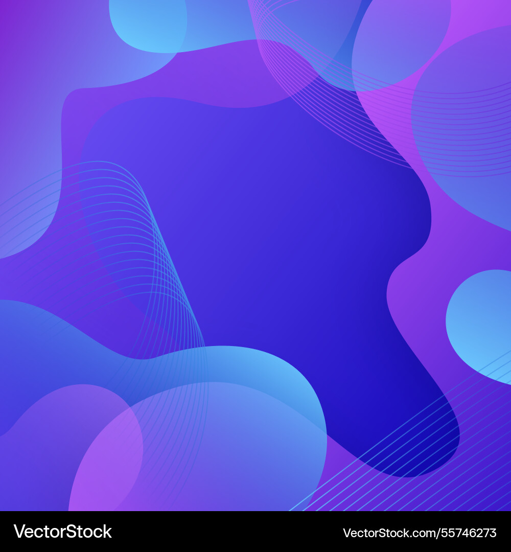 Abstract colorful flow shapes background vector image