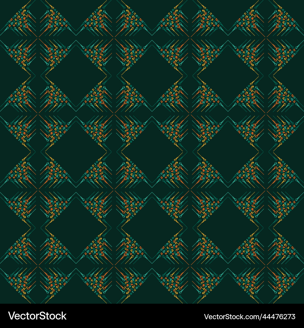 Abstract green seamless pattern design Abstract green seamless pattern design vector image