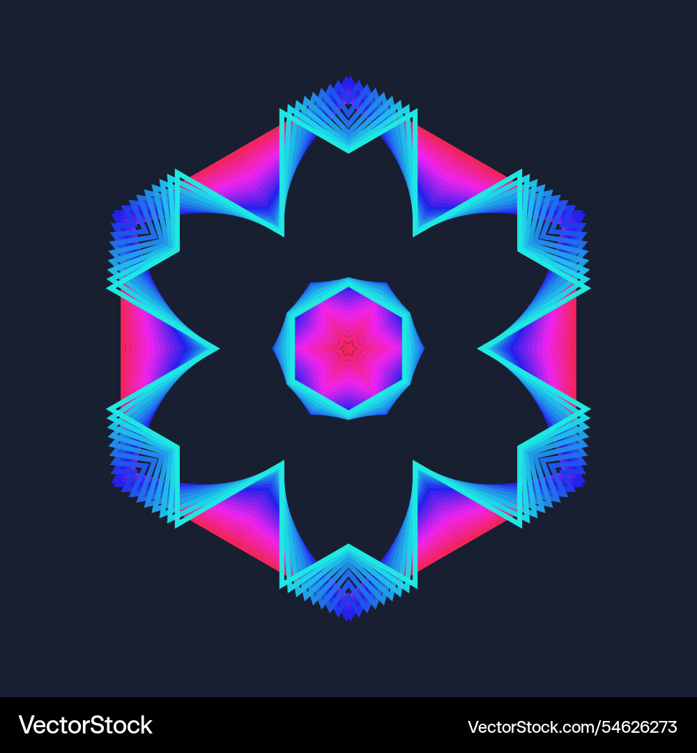 An abstract geometric shape similar An abstract geometric shape similar vector image