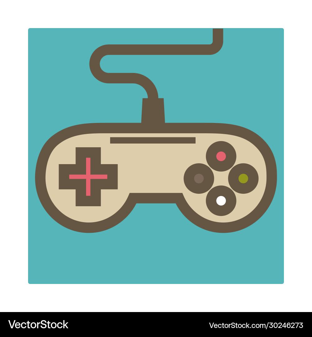 Joystick isolated icon gamepad or game controller Joystick isolated icon gamepad or game controller vector image