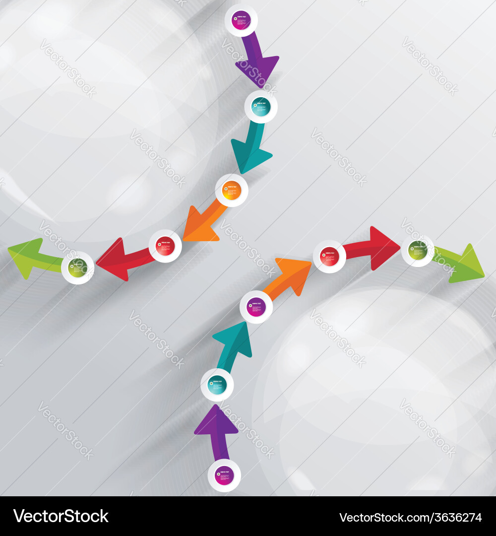Abstract arrow background can be used for number vector image