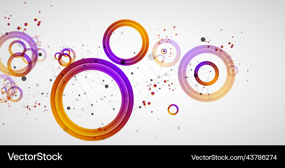 Abstract background with gradient circles Abstract background with gradient circles vector image