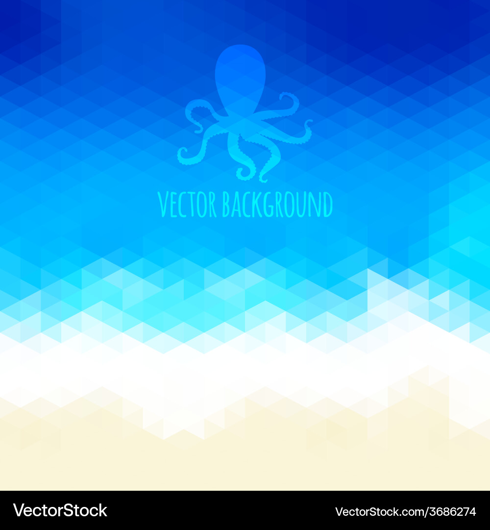 Abstract Triangular Beach Backdrop vector image