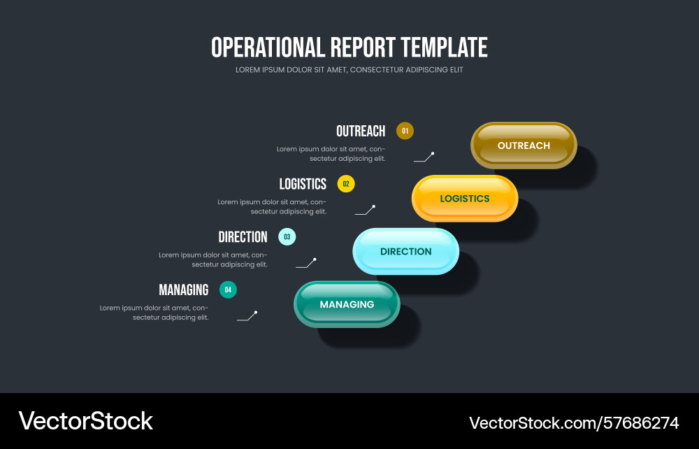 Digital introduction slideshow design visual vector image