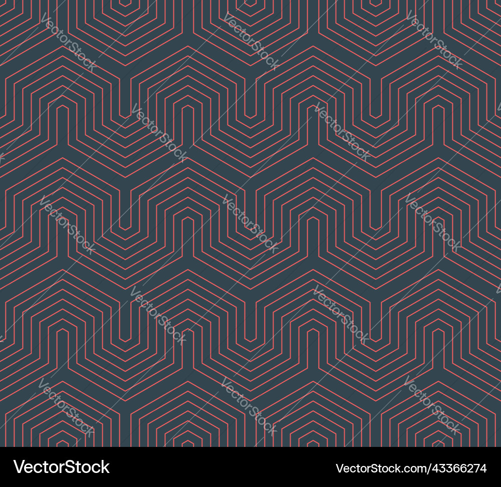 Geometric Bent Line Pattern vector image