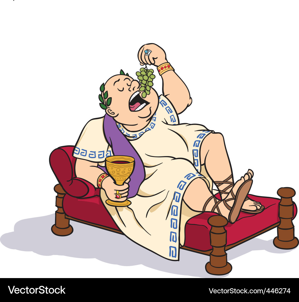 Roman Senator's Leisure Vector Image
