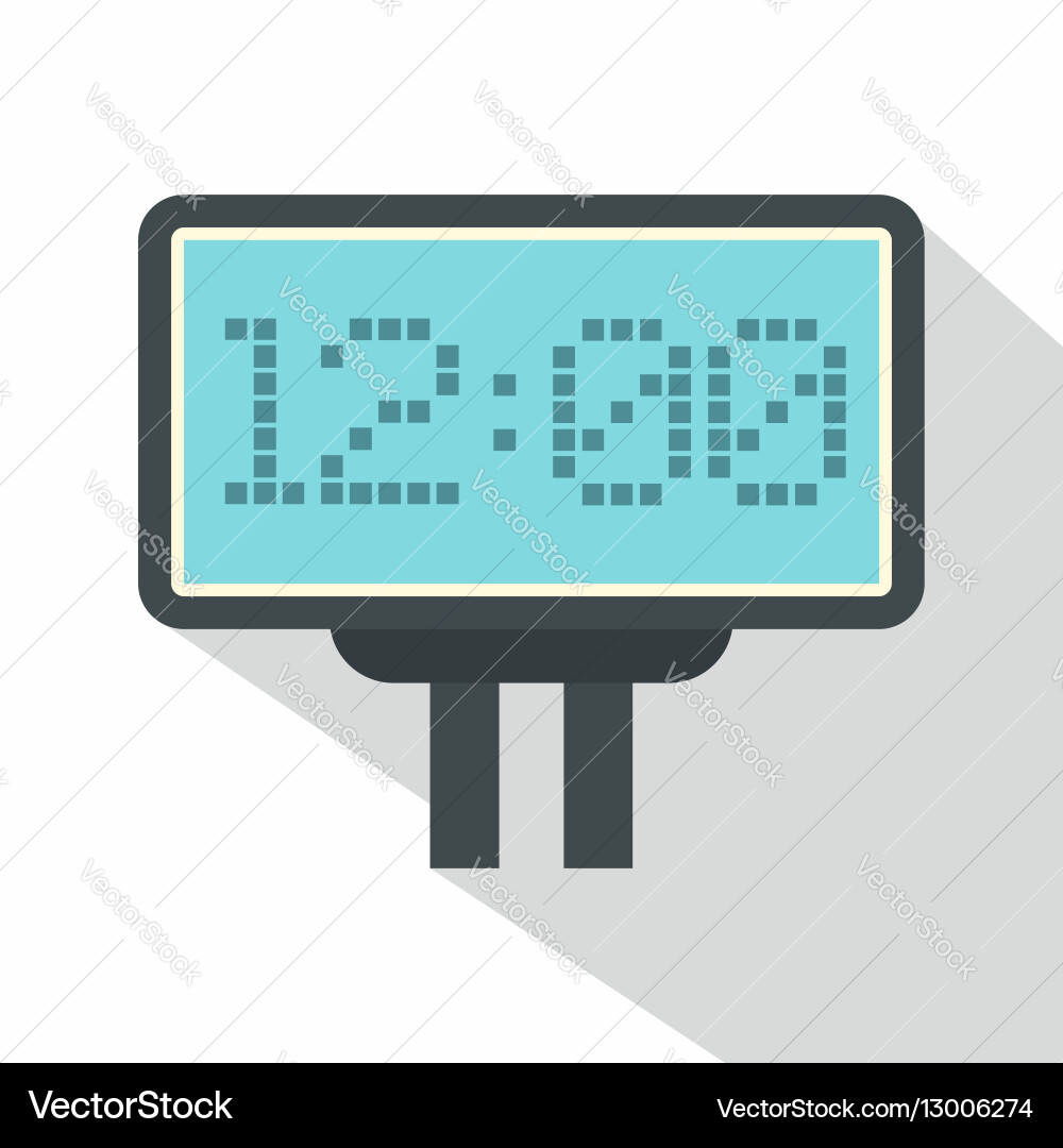 Scoreboard with result display icon flat style Vector Image
