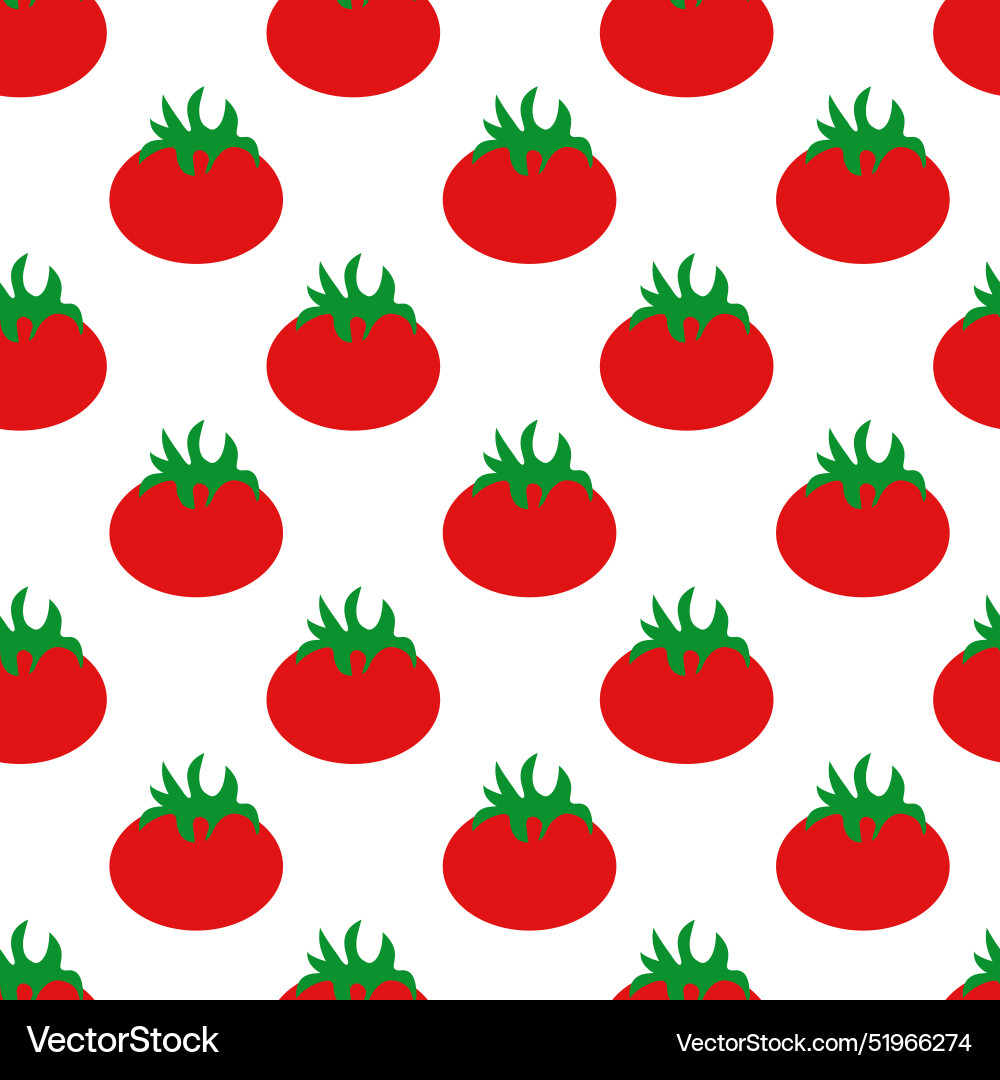Seamless pattern with tomatoes on white background Seamless pattern with tomatoes on white background vector image