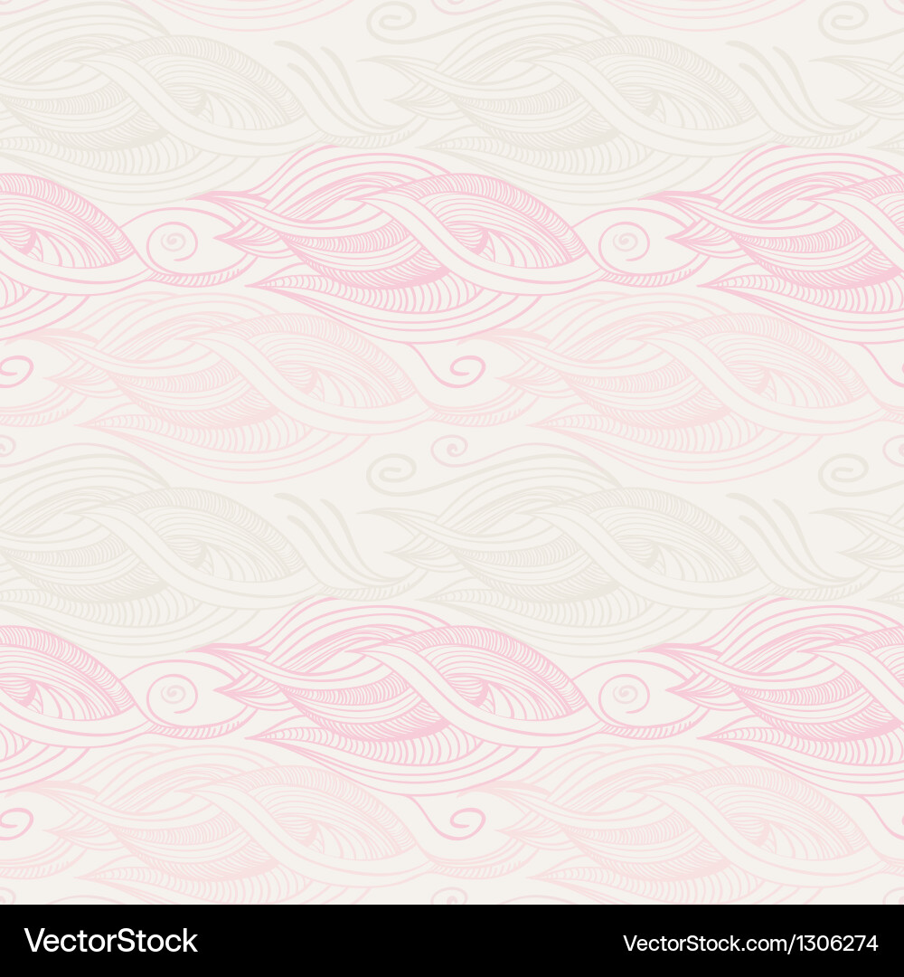 Stylized waves elements pattern vector image