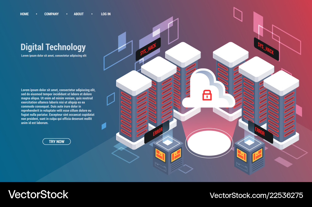 Computation of big data center information Computation of big data center information vector image