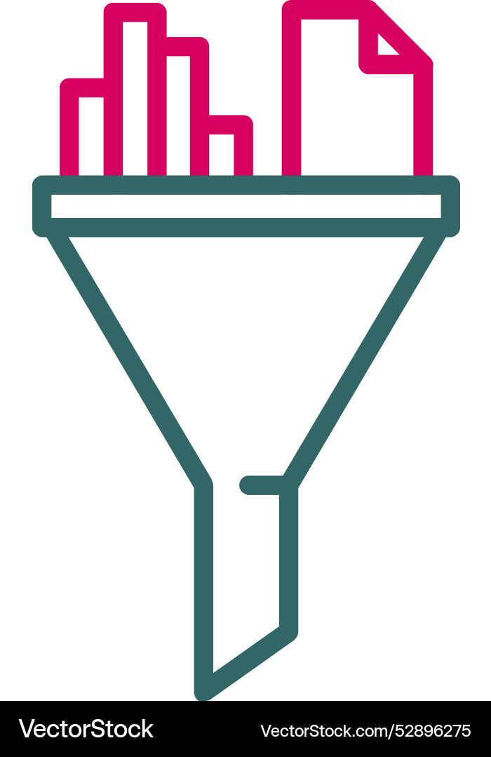 Data filter icon design Vector Image