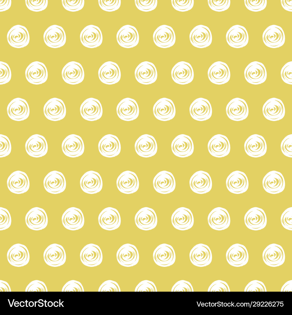 Marker dots on golden background seamless pattern vector image