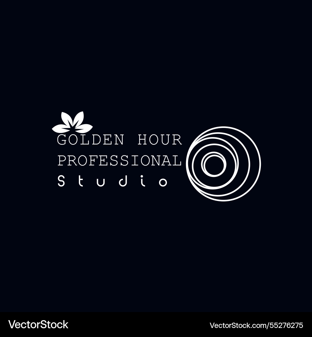 Monogram camera logo Vector Image