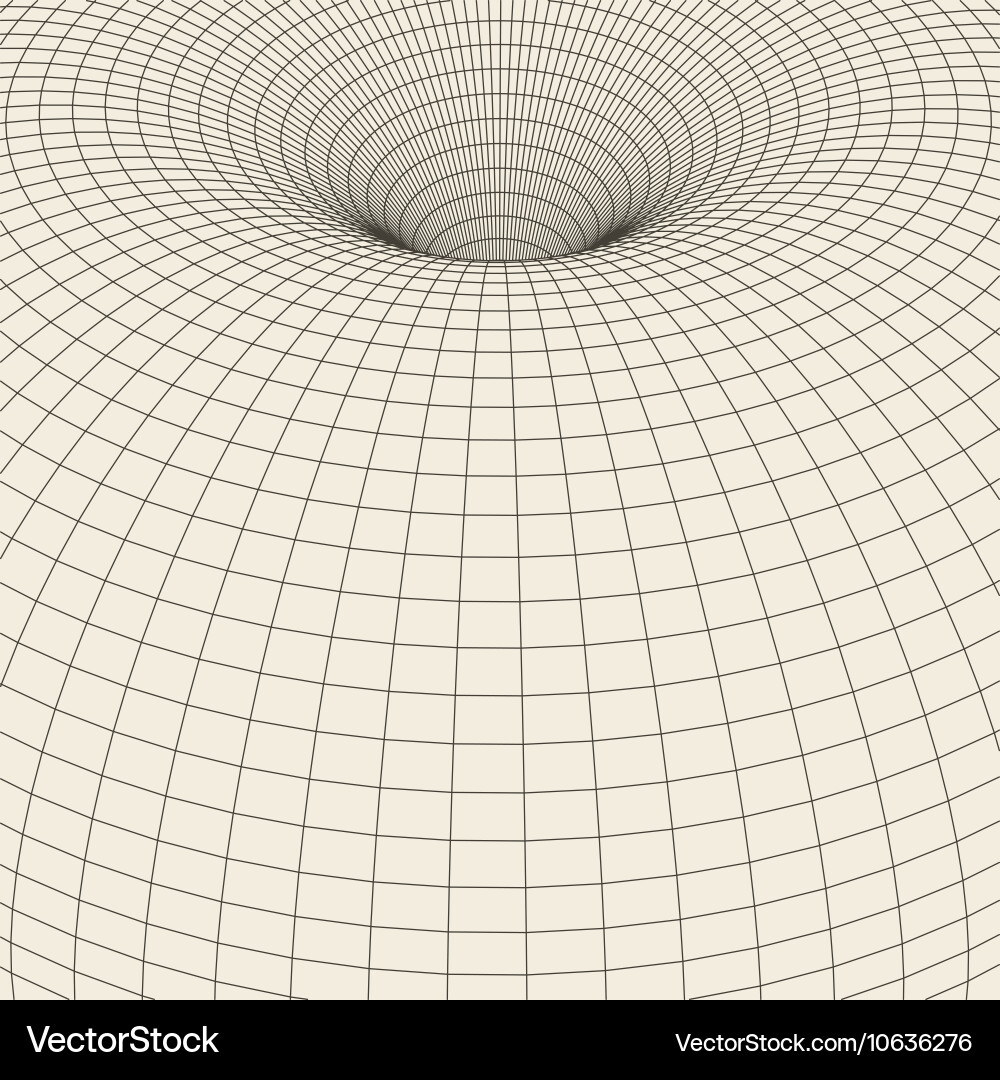 Abstract 3d illuminated distorted mesh sphere vector image