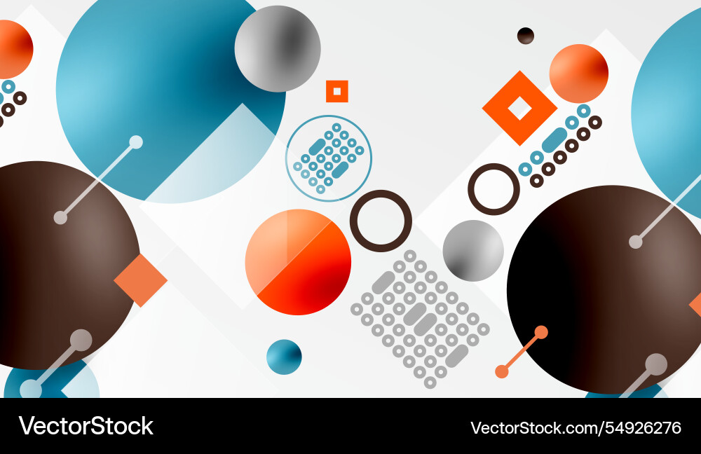 Circles and elements geometric abstract background Circles and elements geometric abstract background vector image