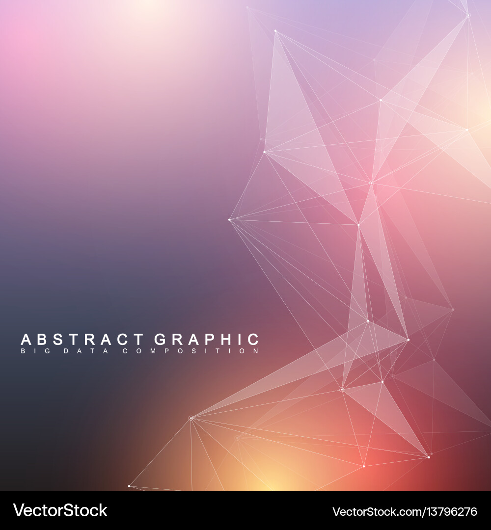 Complex Data Network vector image