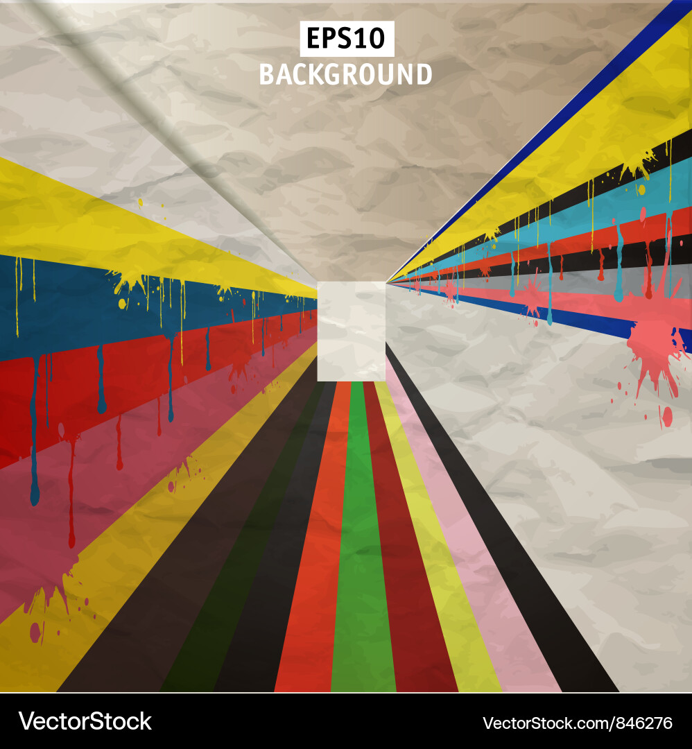 Dynamic Color Stripes Background Vector Image