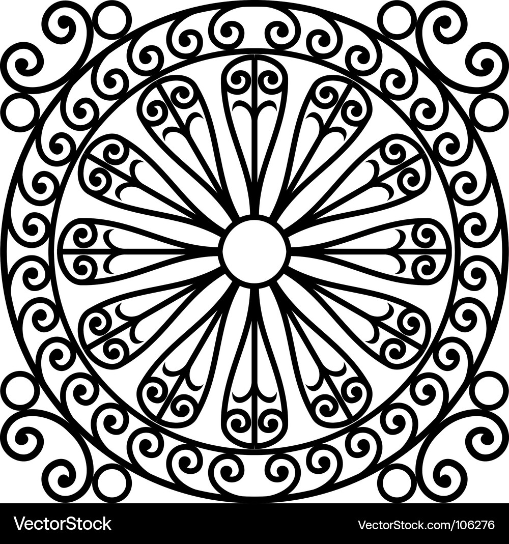 Intricate Swirl Pattern Vector Image