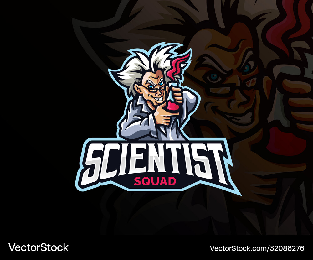 Mad Scientist Logo - Alchemy & Labs Vector Image