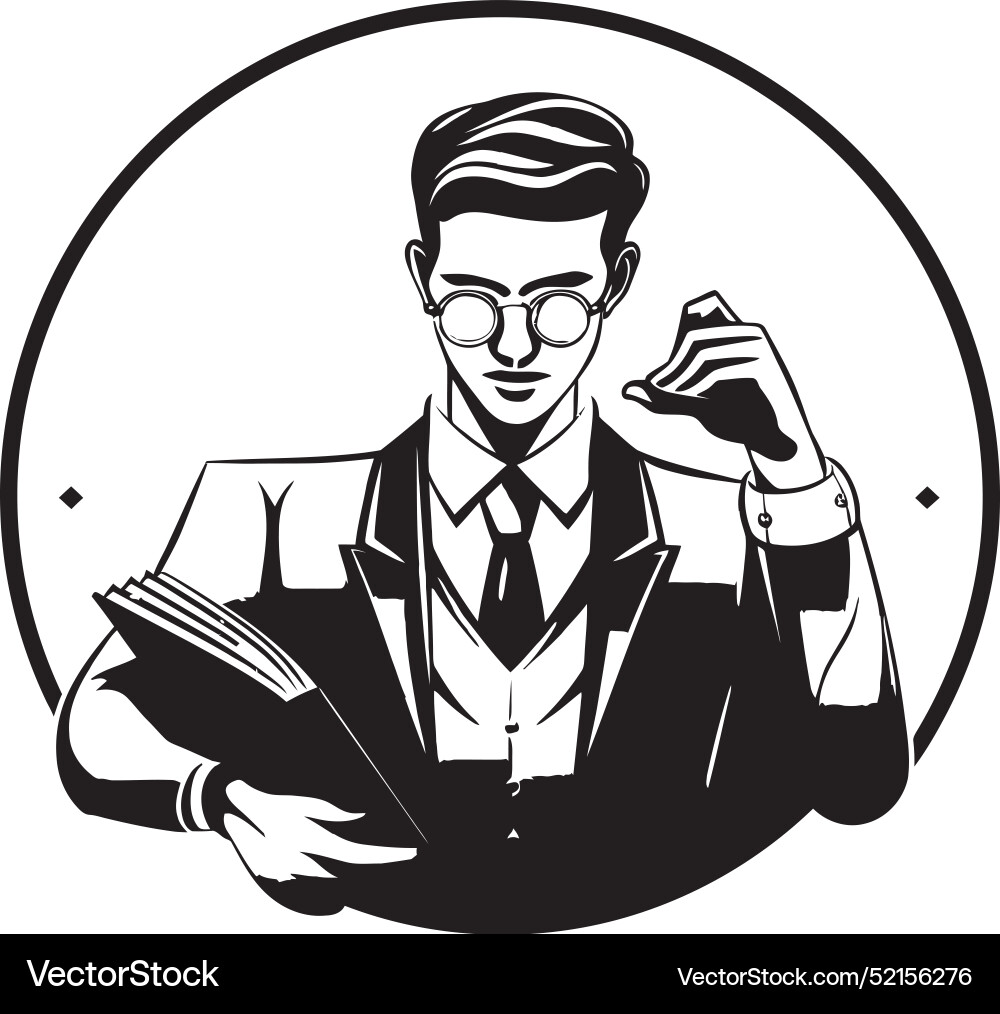 Silhouetted sonnets mastering black insightsnoir Vector Image