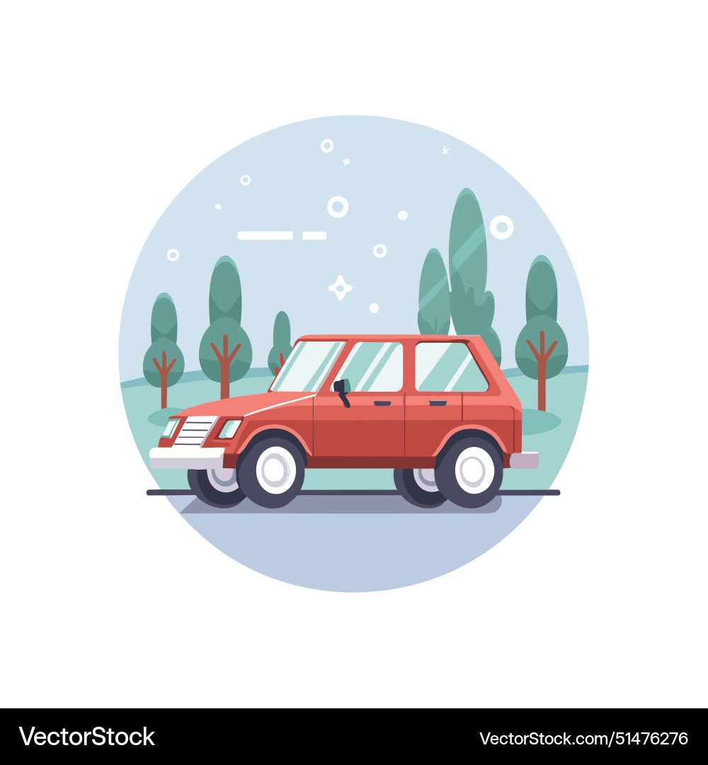 Vehicle flat style Royalty Free Vector Image - VectorStock