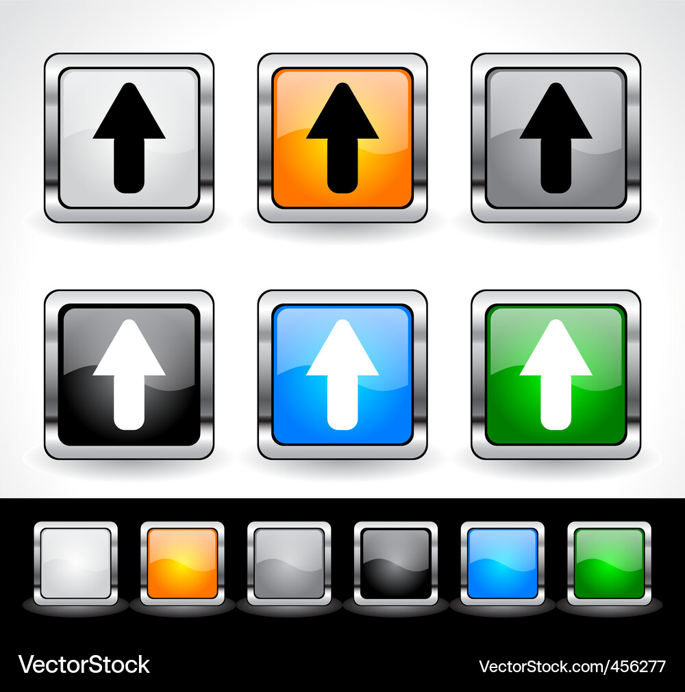 Web design buttons Vector Image