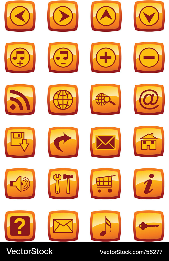 Web icons Vector Image
