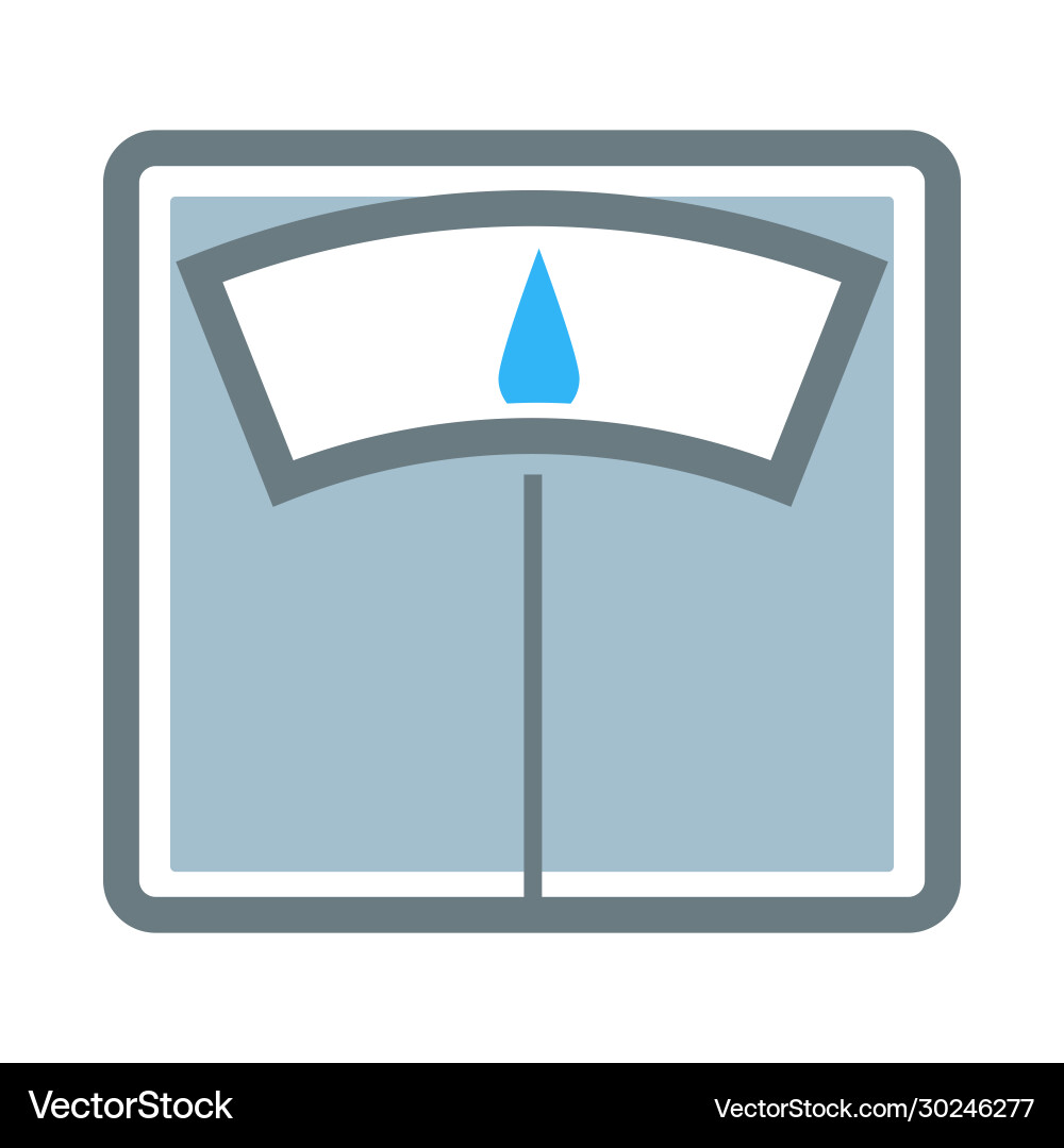 Weigher or scales isolated icon weight control Weigher or scales isolated icon weight control vector image