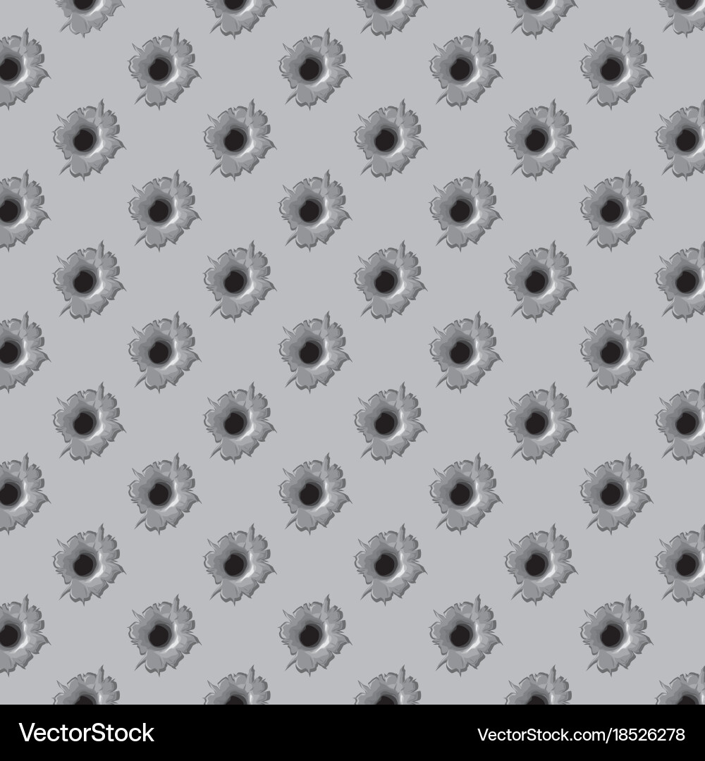 Bullet Hole Pattern Vector Image