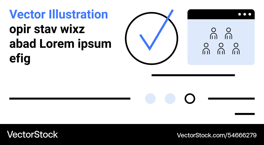 Business process workflow featuring check mark Business process workflow featuring check mark vector image