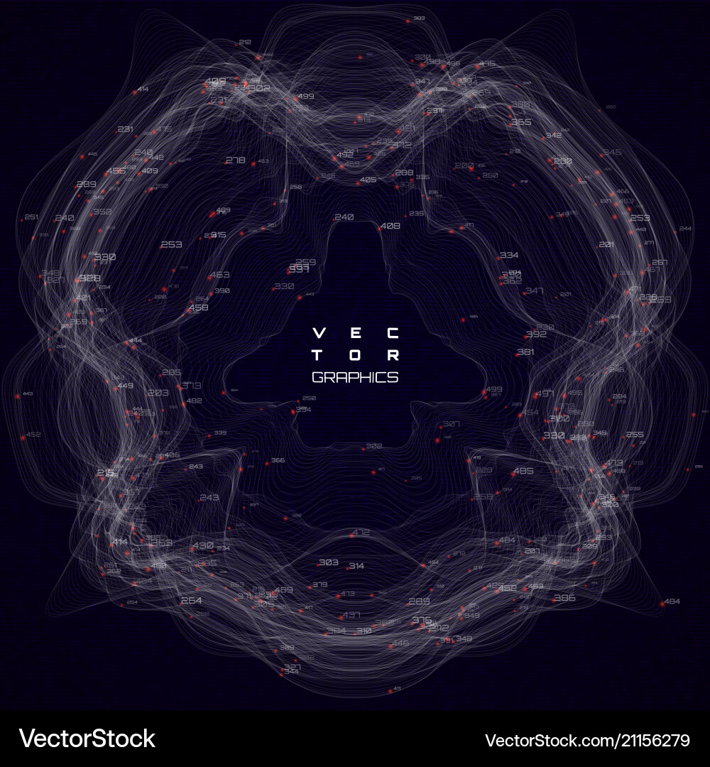 Dynamic Data Flow vector image