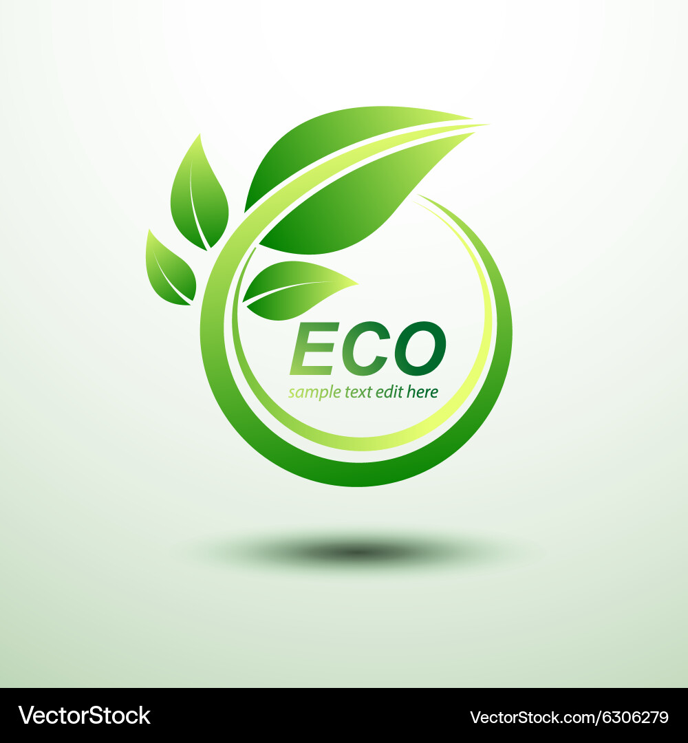 Eco labels5 vector image