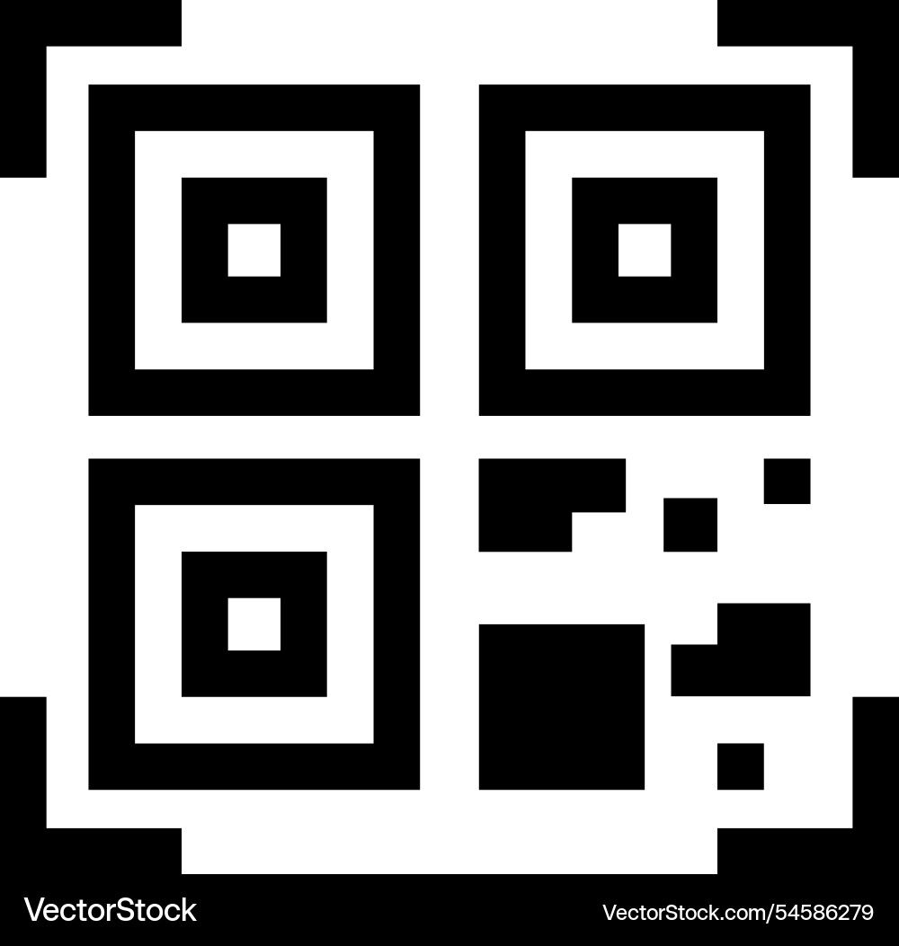 Qr code - icon vector image