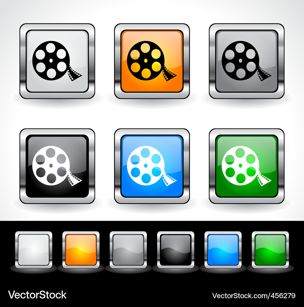 Web design buttons Vector Image