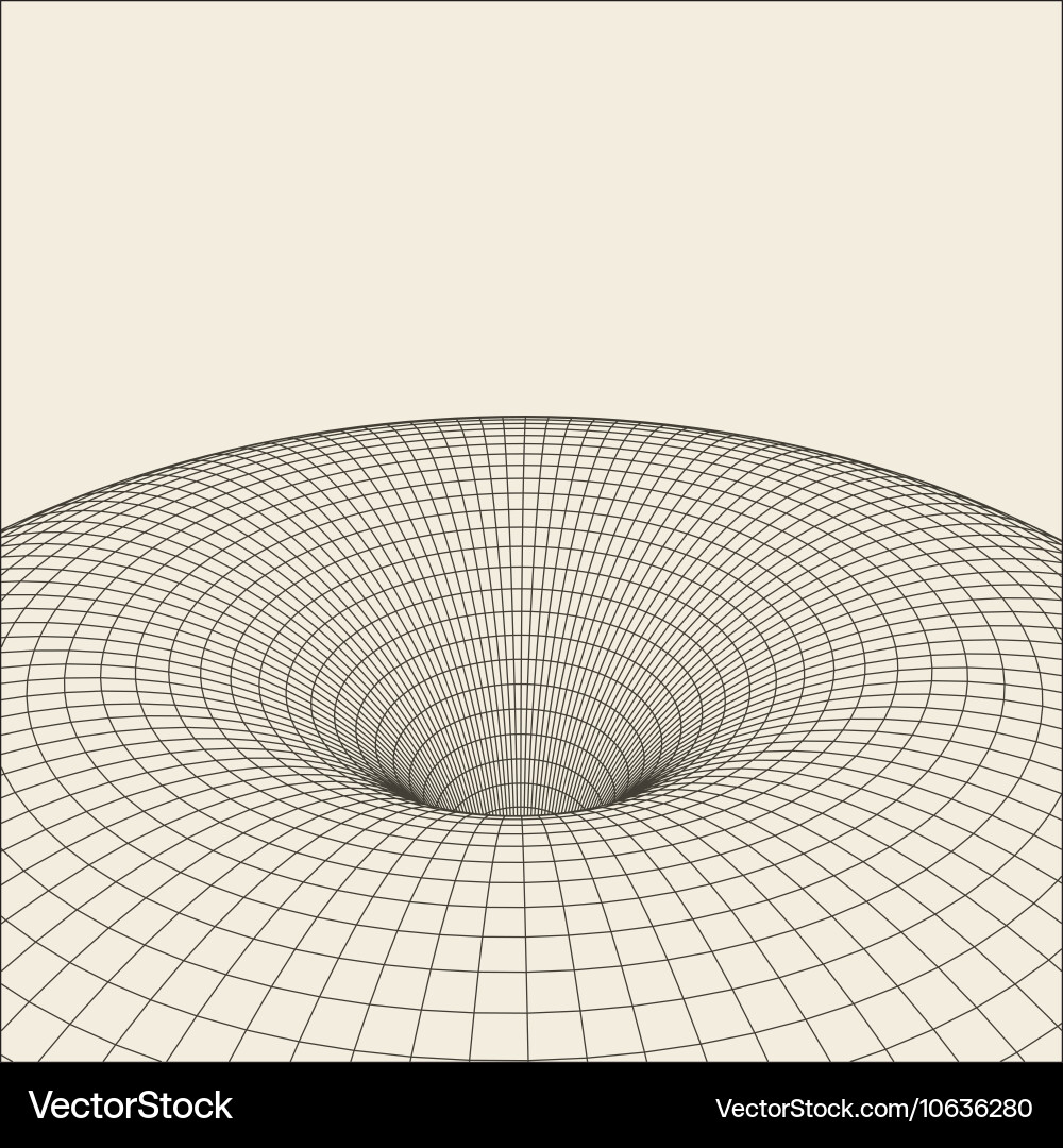 Abstract 3d illuminated distorted mesh sphere vector image