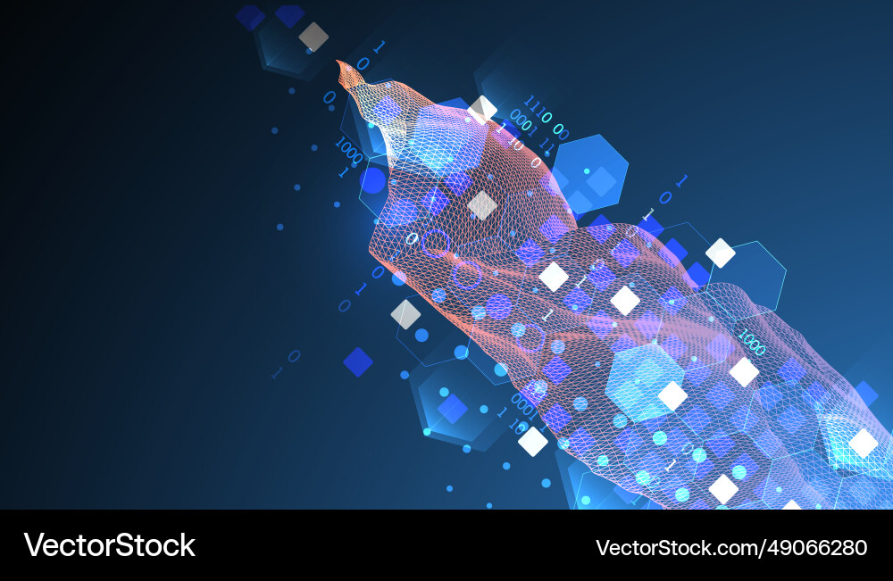 Abstract wave is made in a frame style Abstract wave is made in a frame style vector image